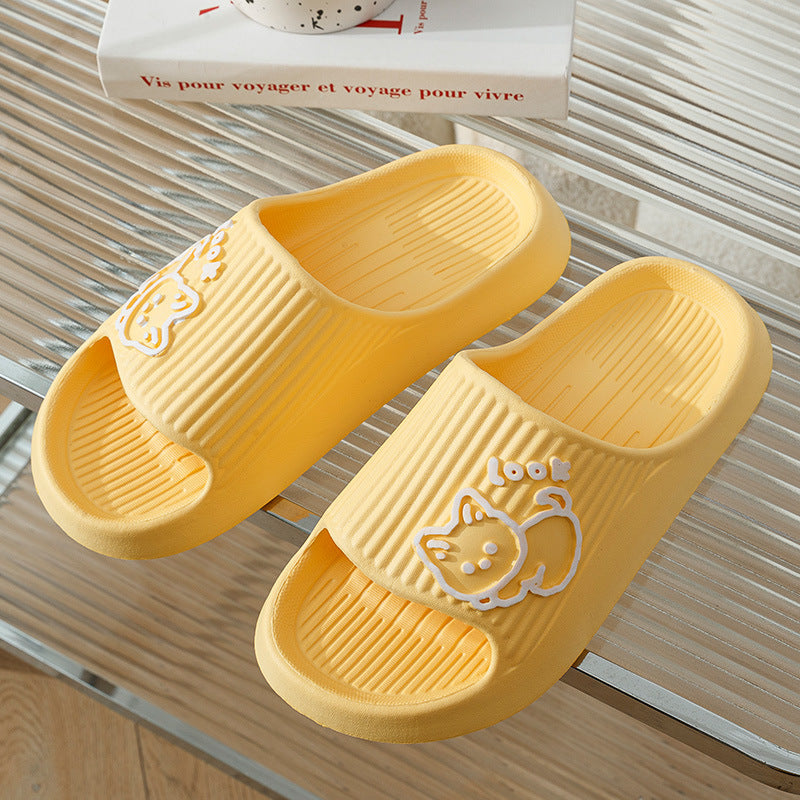 Cute Cat Slippers – Non-Slip Summer Slides for Women.