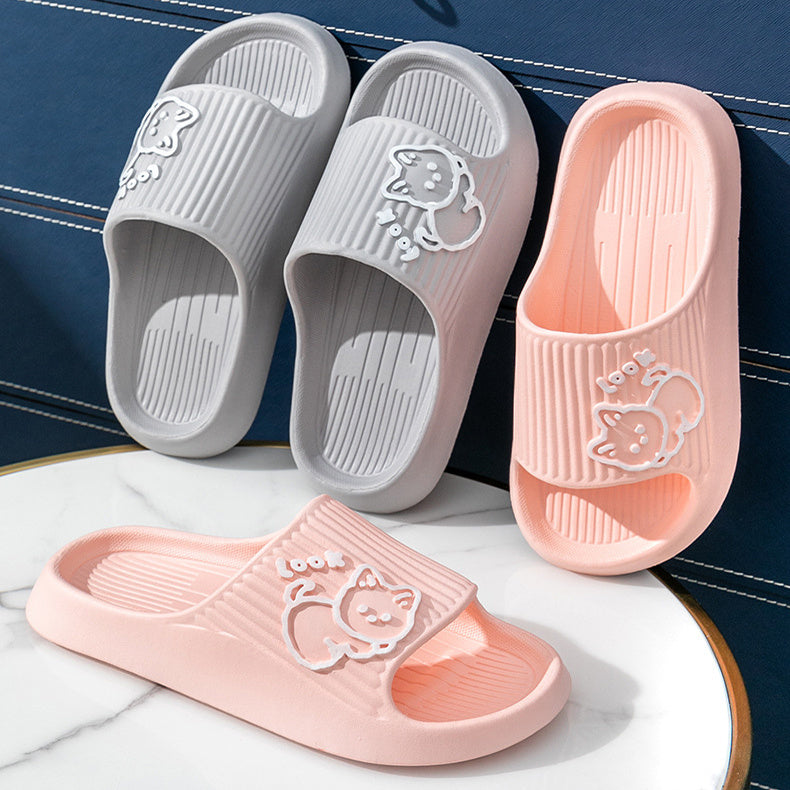 Cute Cat Slippers – Non-Slip Summer Slides for Women.