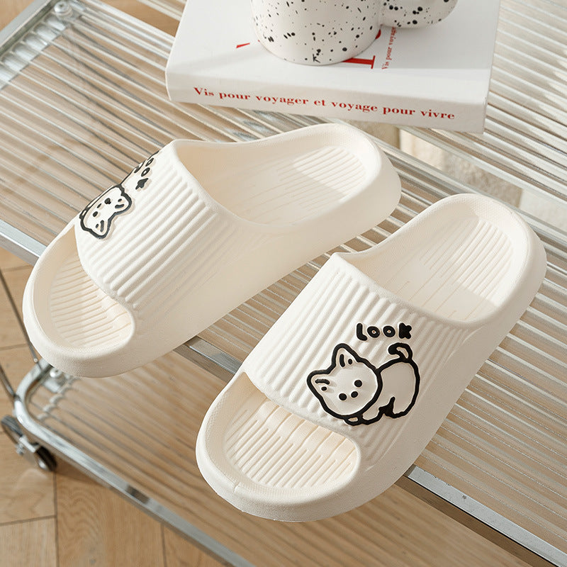 Cute Cat Slippers – Non-Slip Summer Slides for Women.