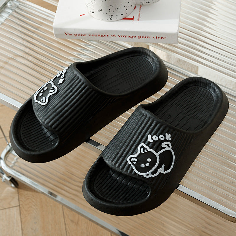 Cute Cat Slippers – Non-Slip Summer Slides for Women.