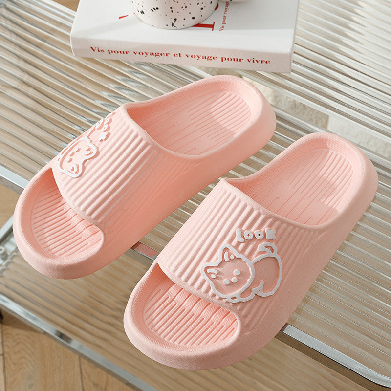 Cute Cat Slippers – Non-Slip Summer Slides for Women.