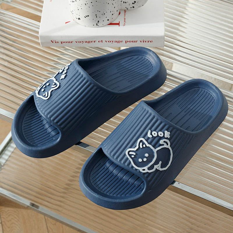 Cute Cat Slippers – Non-Slip Summer Slides for Women.